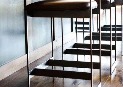 Black Bull residence kitchen bar and barstools