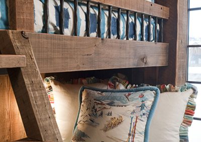 bunk beds in the Yellowstone Club Residence designed by Elizabeth Robb Interiors