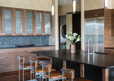 Black Bull residence kitchen cabinets