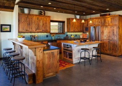 kitchen at the Shields River Residence designed by Elizabeth Robb Interiors