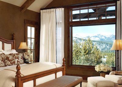 bedroom at the Spanish Peaks Residence designed by Elizabeth Robb Interiors