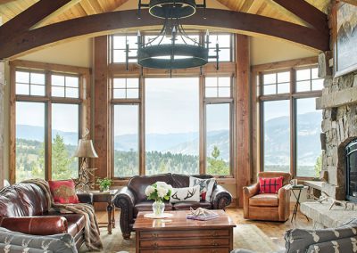 living room in The Big EZ residence with interior design by Elizabeth Robb Interiors