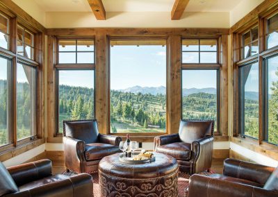 sun sitting room in The Big EZ residence with interior design by Elizabeth Robb Interiors