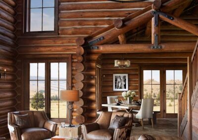 Rustic modern living room