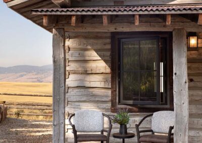 Renovated cabin porch