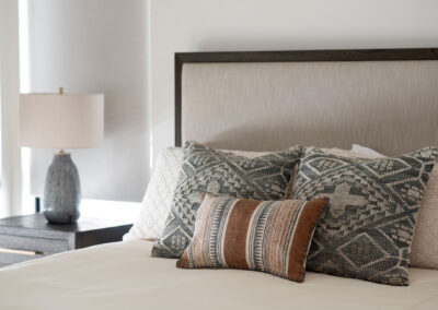 Bedroom pillows interior design